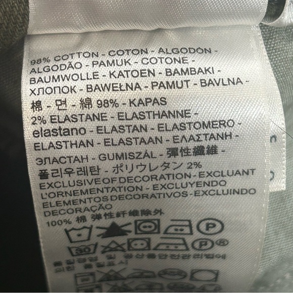 Levi’s 535 Olive Green Destroyed Knee Skinny Jeans - Picture 10 of 14